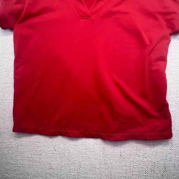 Jill Women's Red Cotton Short Sleeve Top Sailor‎ Collar V Neck Casual Blouse - Picture 3 of 9